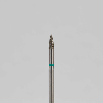Алмазный бор турбинный стоматологический 876.314.539.040.016 «Пуля» зеленая насечка d=1,6 мм (5 шт) 0
