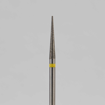 Алмазный бор турбинный стоматологический 836.314.164.115.016 «Конус» желтая насечка d=1,6 мм (5 шт) 0
