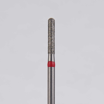 Алмазный бор турбинный стоматологический 856.314.137.080.014 «Цилиндр с острием» красная насечка d=1,4 мм (5 шт) 0