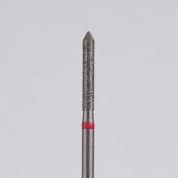 Алмазный бор турбинный стоматологический 856.314.126.100.014 «Цилиндр с острием» красная насечка d=1,4 мм (5 шт) 0