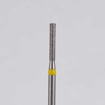 Алмазный бор турбинный стоматологический 836.314.107.080.012 «Цилиндр» желтая насечка d=1,2 мм (5 шт)