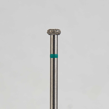 Алмазный бор турбинный стоматологический 876.314.067.010.027 «Колесо» зеленая насечка d=2,7 мм (5 шт) 0