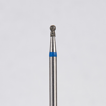 Алмазный бор турбинный стоматологический 866.315.002.030.012 «Шар с шейкой» синяя насечка d=1,2 мм (5 шт) 0