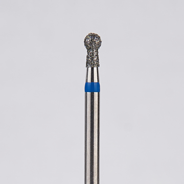 Алмазный бор турбинный стоматологический 866.314.002.035.018 «Шар с шейкой» синяя насечка d=1,8 мм (5 шт) 0