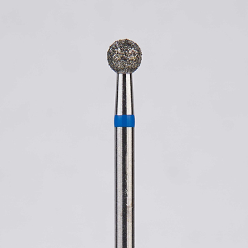Алмазный бор турбинный стоматологический 866.315.001.024.027 «Шар» синяя насечка d=2,7 мм (5 шт) 0