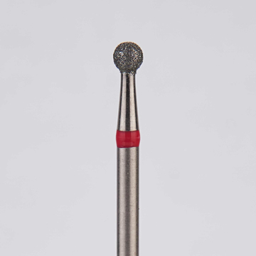 Алмазный бор турбинный стоматологический 856.315.001.018.021 «Шар» красная насечка d=2,1 мм (5 шт) 0