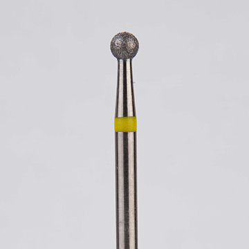 Алмазный бор турбинный стоматологический 836.315.001.018.021 «Шар» желтая насечка d=2,1 мм (5 шт) 0