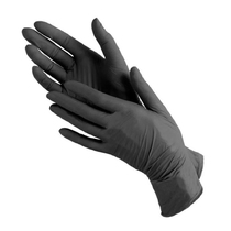Перчатки нитриловые "NORMA" (черные) 100 шт