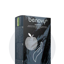 Перчатки нитриловые "Benovy" (черные) 100 шт