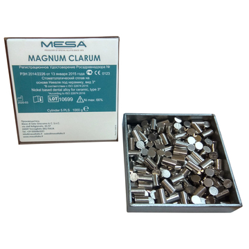 Сплав никель-хромовый под керамику MESA Magnum Clarum Ni:66% (1 кг) 0
