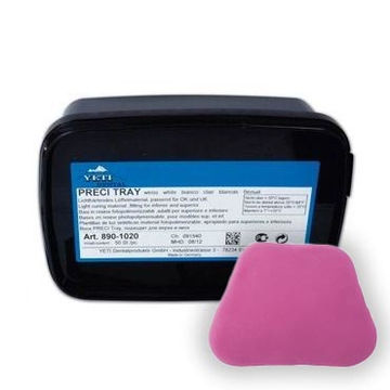 Yeti Preci Tray - материал светоотверждаемый для изготовления индивидуальных ложек, розовый, 890-1000 (50 шт) 0