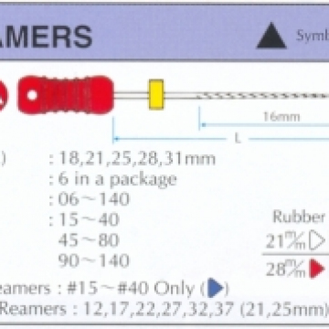K-Reamers "Mani" 25 мм (6 шт) 1