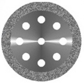 Диск алмазный «Ободок 8 отверстий» 340 524 220-T8 двусторонний крупнозернистый d=22 мм 0