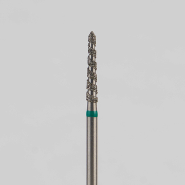 Алмазный бор турбинный стоматологический 876.314.294T.100.016 «Торнадо» зеленая насечка d=1,6 мм (5 шт) 0