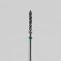 Алмазный бор турбинный стоматологический 876.314.294T.100.016 «Торнадо» зеленая насечка d=1,6 мм (5 шт)