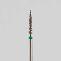 Алмазный бор турбинный стоматологический 876.314.245T.100.016 «Торнадо» зеленая насечка d=1,6 мм (5 шт)
