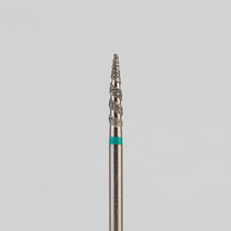 Алмазный бор турбинный стоматологический 876.314.245T.080.016 «Торнадо» зеленая насечка d=1,6 мм (5 шт)