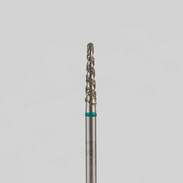 Алмазный бор турбинный стоматологический 876.314.194T.080.016 «Торнадо» зеленая насечка d=1,6 мм (5 шт) 0