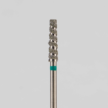 Алмазный бор турбинный стоматологический 876.314.168T.100.023 «Торнадо» зеленая насечка d=2,3 мм (5 шт) 0