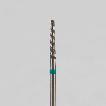 Алмазный бор турбинный стоматологический 876.314.168T.100.016 «Торнадо» зеленая насечка d=1,6 мм (5 шт) 0