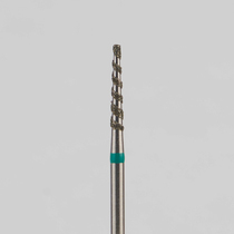 Алмазный бор турбинный стоматологический 876.314.168T.100.016 «Торнадо» зеленая насечка d=1,6 мм (5 шт)