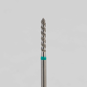 Алмазный бор турбинный стоматологический 876.314.126T.100.014 «Торнадо» зеленая насечка d=1,4 мм (5 шт) 0