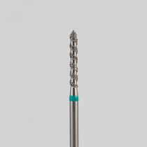 Алмазный бор турбинный стоматологический 876.314.126T.100.014 «Торнадо» зеленая насечка d=1,4 мм (5 шт)