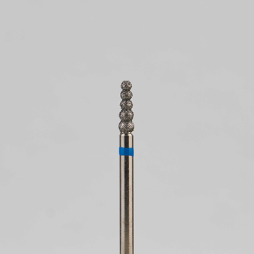 Алмазный бор турбинный стоматологический 866.315.555.070.018 «Гусеница» синяя насечка d=1,8 мм (5 шт) 0