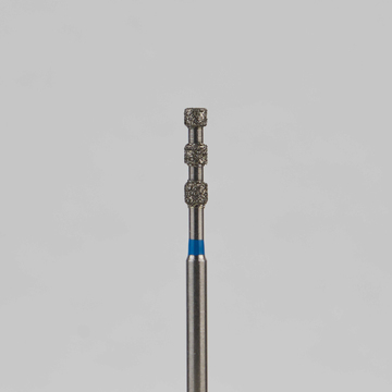 Алмазный бор турбинный стоматологический 866.314.552.060.018 «Цилиндр оголенный» синяя насечка d=1,8 мм (5 шт) 0