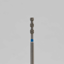 Алмазный бор турбинный стоматологический 866.314.552.060.018 «Цилиндр оголенный» синяя насечка d=1,8 мм (5 шт)