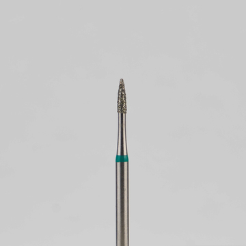 Алмазный бор турбинный стоматологический 876.314.539.040.012 «Пуля» зеленая насечка d=1,2 мм (5 шт) 0
