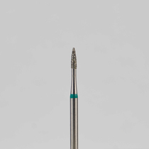 Алмазный бор турбинный стоматологический 876.314.539.040.012 «Пуля» зеленая насечка d=1,2 мм (5 шт)