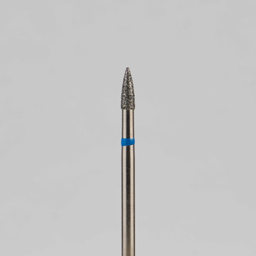 Алмазный бор турбинный стоматологический 866.315.539.040.016 «Пуля» синяя насечка d=1,6 мм (5 шт) 0