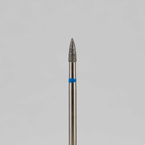 Алмазный бор турбинный стоматологический 866.315.539.040.016 «Пуля» синяя насечка d=1,6 мм (5 шт)