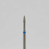 Алмазный бор турбинный стоматологический 866.314.539.040.014 «Пуля» синяя насечка d=1,4 мм (5 шт)