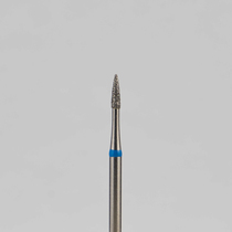 Алмазный бор турбинный стоматологический 866.314.539.040.012 «Пуля» синяя насечка d=1,2 мм (5 шт)