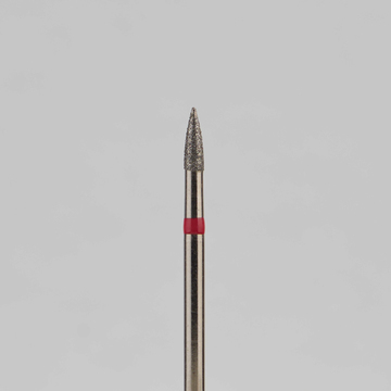Алмазный бор турбинный стоматологический 856.315.539.040.014 «Пуля» красная насечка d=1,4 мм (5 шт) 0
