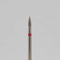 Алмазный бор турбинный стоматологический 856.315.539.040.014 «Пуля» красная насечка d=1,4 мм (5 шт)
