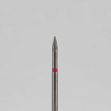 Алмазный бор турбинный стоматологический 856.314.539.040.014 «Пуля» красная насечка d=1,4 мм (5 шт) 0