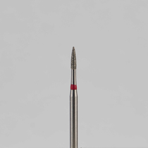 Алмазный бор турбинный стоматологический 856.314.539.040.012 «Пуля» красная насечка d=1,2 мм (5 шт)