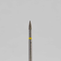 Алмазный бор турбинный стоматологический 836.314.539.040.014 «Пуля» желтая насечка d=1,4 мм (5 шт)
