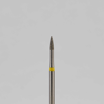 Алмазный бор турбинный стоматологический 836.314.539.040.012 «Пуля» желтая насечка d=1,2 мм (5 шт) 0