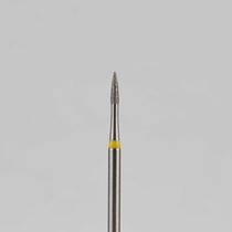 Алмазный бор турбинный стоматологический 836.314.539.040.010 «Пуля» желтая насечка d=1 мм (5 шт)
