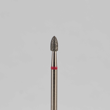 Алмазный бор турбинный стоматологический 856.315.499.035.018 «Пуля короткая» красная насечка d=1,8 мм (5 шт) 0