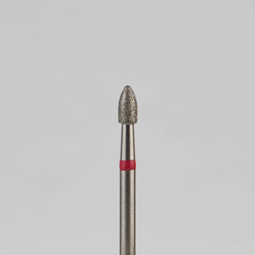 Алмазный бор турбинный стоматологический 856.314.499.035.018 «Пуля короткая» красная насечка d=1,8 мм (5 шт) 0