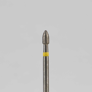 Алмазный бор турбинный стоматологический 836.314.499.035.018 «Пуля короткая» желтая насечка d=1,8 мм (5 шт) 0
