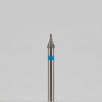 Алмазный бор турбинный стоматологический 866.314.465.035.023 «Межзубной бор» синяя насечка d=2,3 мм (5 шт)