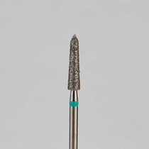 Алмазный бор турбинный стоматологический 876.314.294.100.023 «Торпеда» зеленая насечка d=2,3 мм (5 шт)