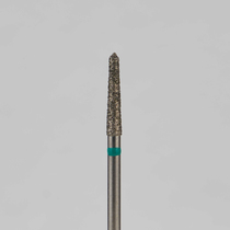 Алмазный бор турбинный стоматологический 876.314.294.100.018 «Торпеда» зеленая насечка d=1,8 мм (5 шт)