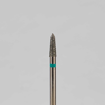 Алмазный бор турбинный стоматологический 876.314.294.060.018 «Торпеда» зеленая насечка d=1,8 мм (5 шт)